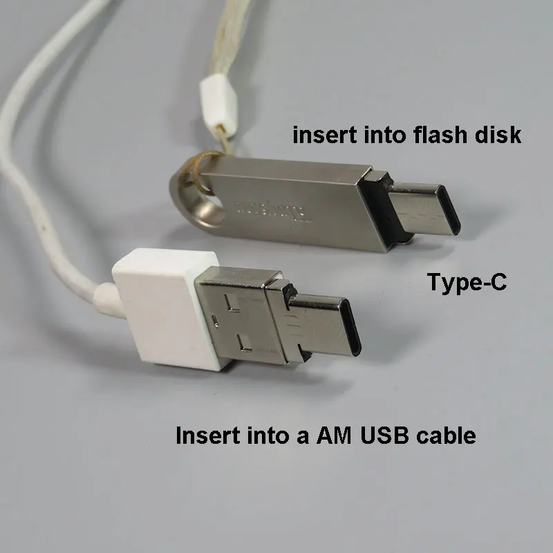 PCTONIC тонкий тип-c USB OTG адаптер для тип-a USB мужчин и USB-C мужчин мобильный телефон USB кабель Металл для флэш-накопитель диск мышь