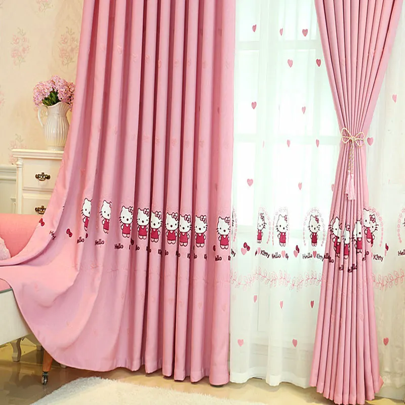 

Customization Cartoon Curtains For Kids Upscale curtains Luxury Embroidery Tulle For Children/Girl KT