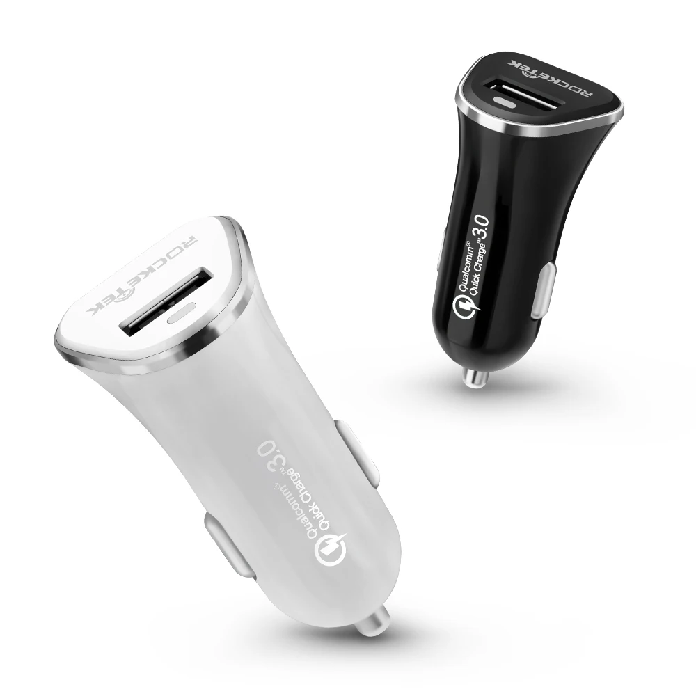 Rocketek usb شاحن سيارة 5 فولت 9 فولت 12 فولت سريع سريعة تهمة QC 3.0 2.0 الهاتف محول اكسسوارات ل HTC xiaomi LG samsung سيارة-شاحن