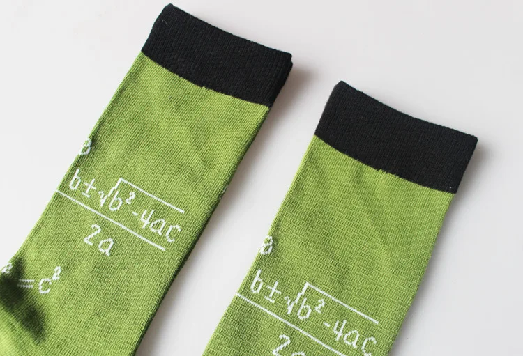 Математические тригонометрические Функциональные носки, модные персональные повседневные хлопковые носки, мужские носки унисекс, впитывающие пот носки в европейском стиле