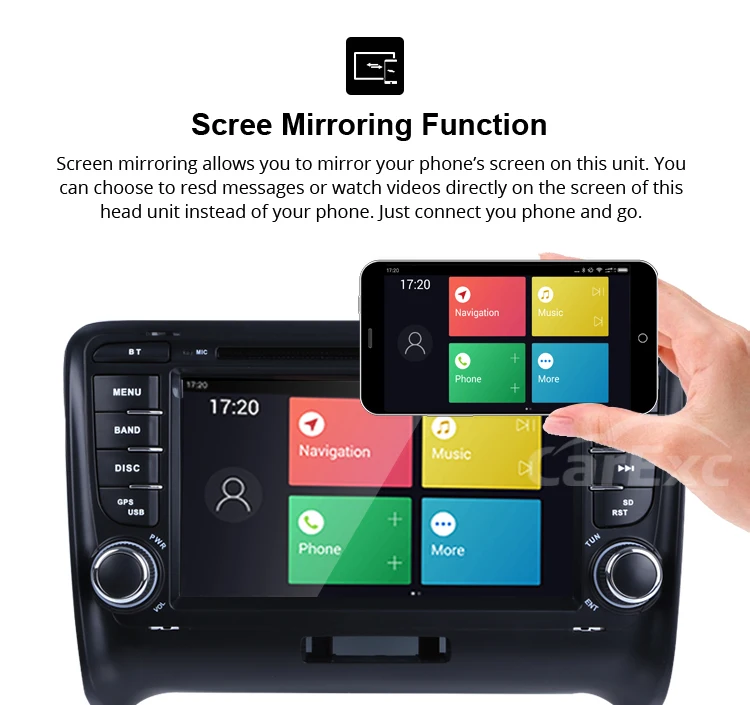 Discount Android 9.0 Octa Cores Car DVD Player For Audi TT 2006-2012 With Canbus WIFI Radio GPS Bluetooth USB DVD Multimedia DSP Carplay 17