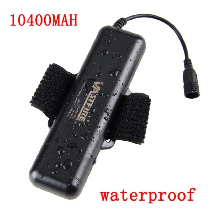 Waterproof Bike Light Power Source 8.4V 10400mAh Battery Pack Bicycle Lamp External Battery for Cycling Lamp