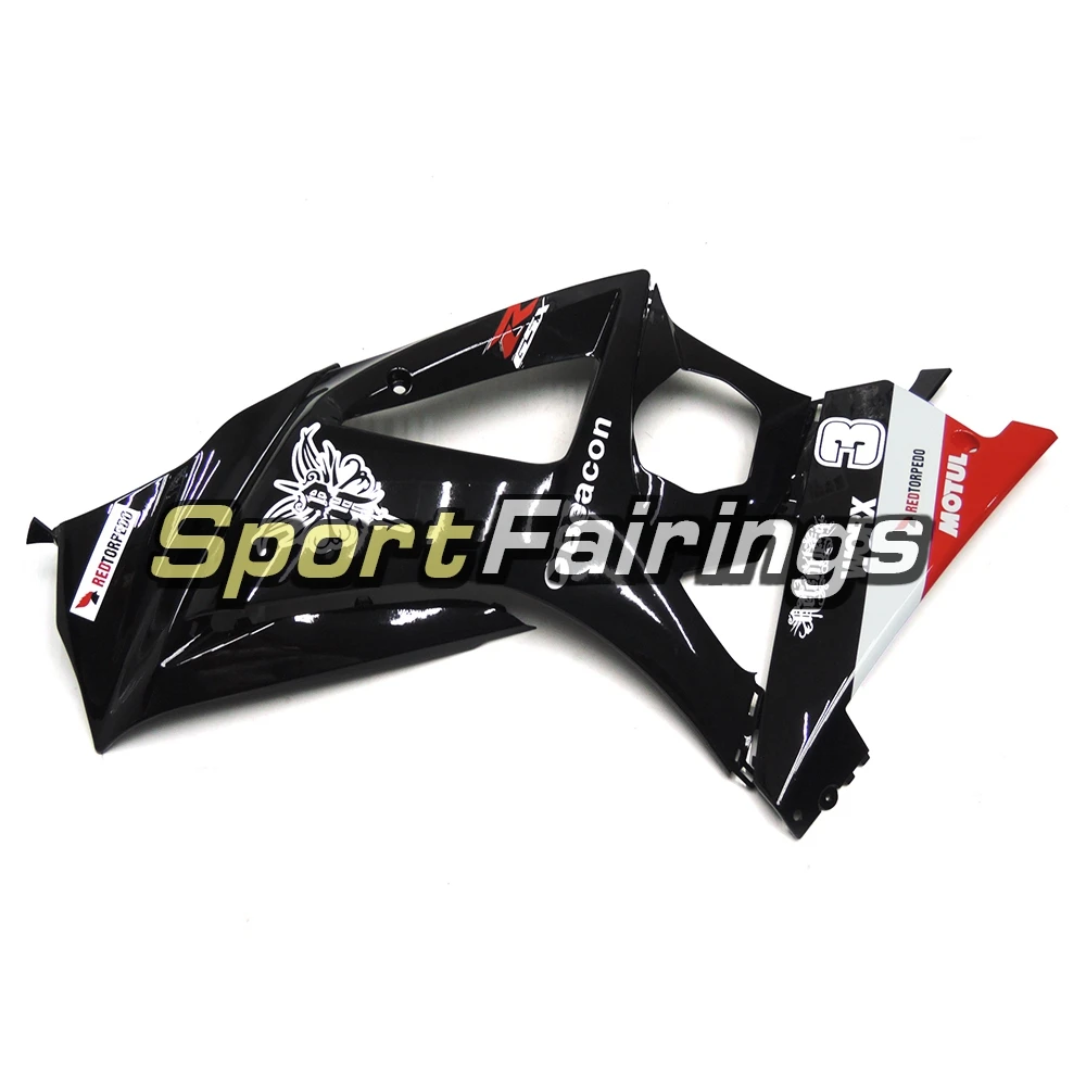 Обтекатели для GSXR1000 Suzuki K7 2007 2008 07 08 мотоцикл Пластик впрыска АБС кузов тела деталь комплекта черные капоты корпусов