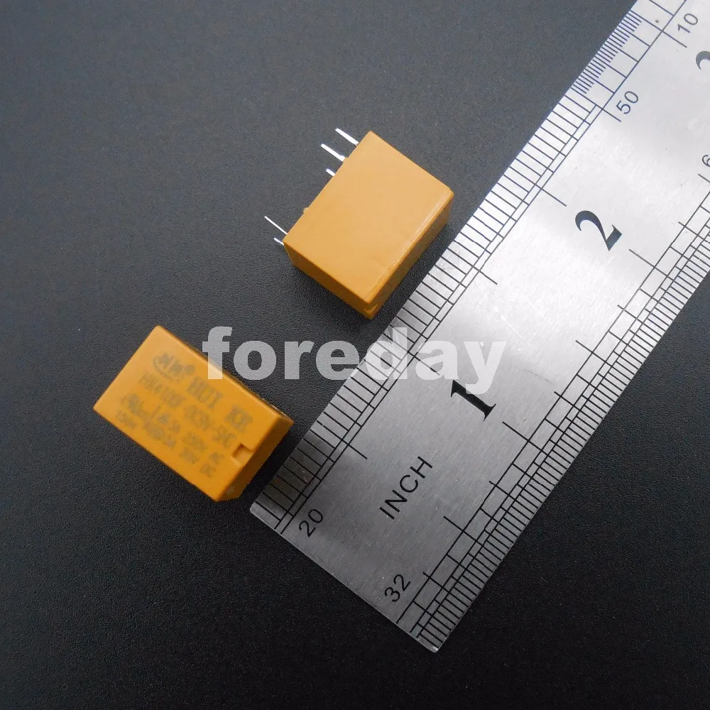 20 шт. желтое реле мощности 6 PINS HUI KE 3 5 9 12 В SHG постоянный ток в контактный разъем *