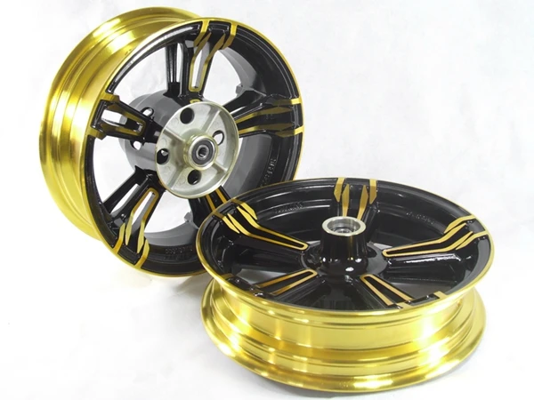 C style Gold Мотоцикл вперед+ столб колеса обода для HONDA GROM MSX125 MSX125SF - Цвет: C style Gold