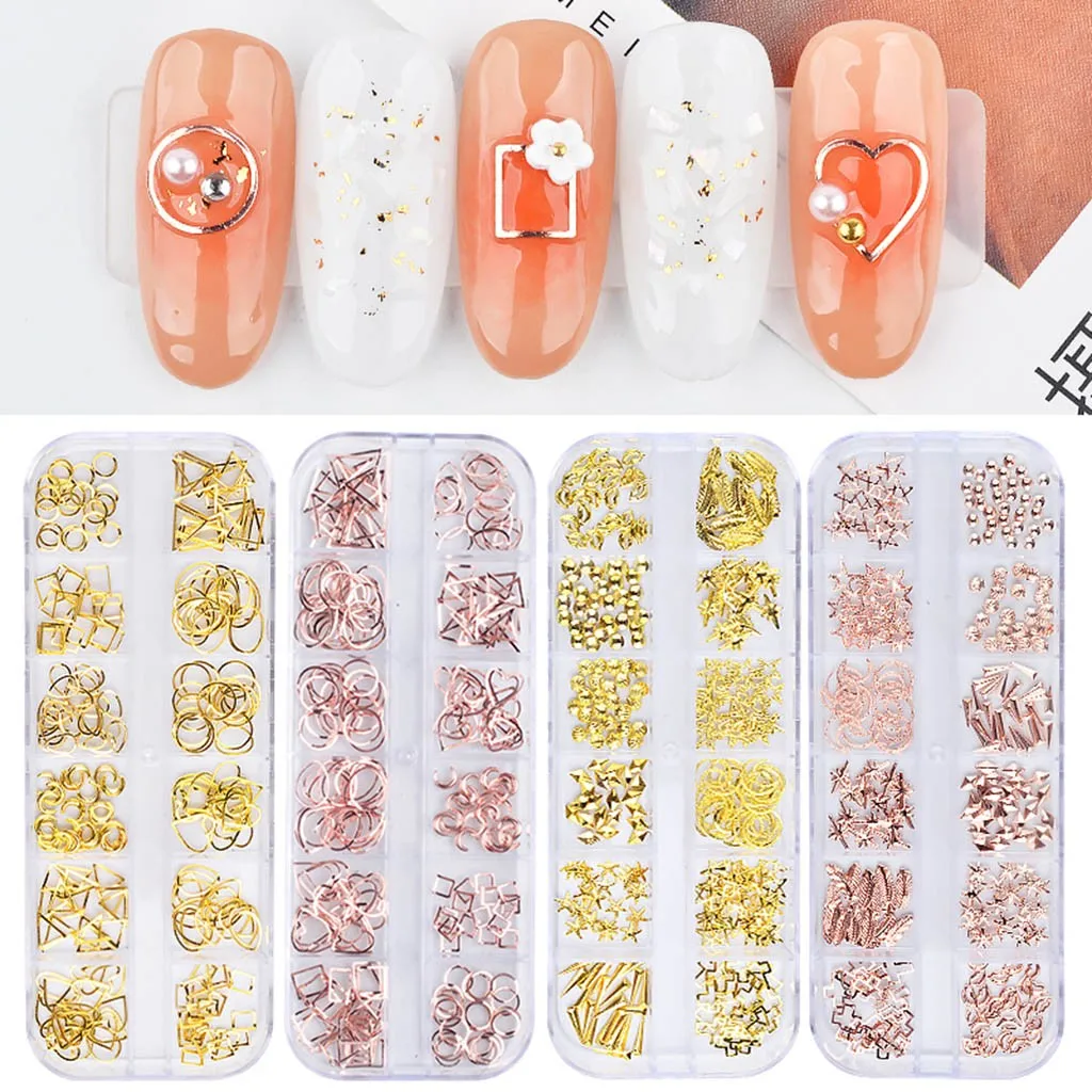 

240Pcs/Set 3D Nail Art Tips Stickers Laser Makeup Manicure DIY Decals Decoration Nail Art Designs Manicure Decoracao de unhas #