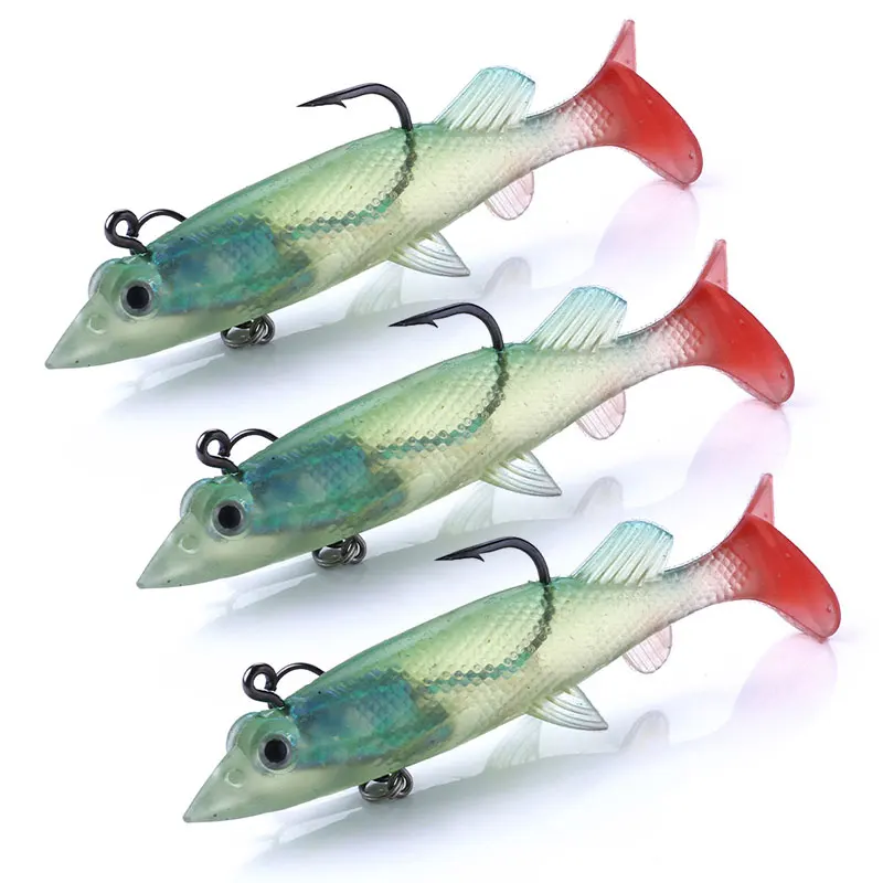 2PC Spring Fishing Jig Head Lure Soft 12CM 26G soft baits shad plastic Sillicon lure Dropship | Спорт и развлечения