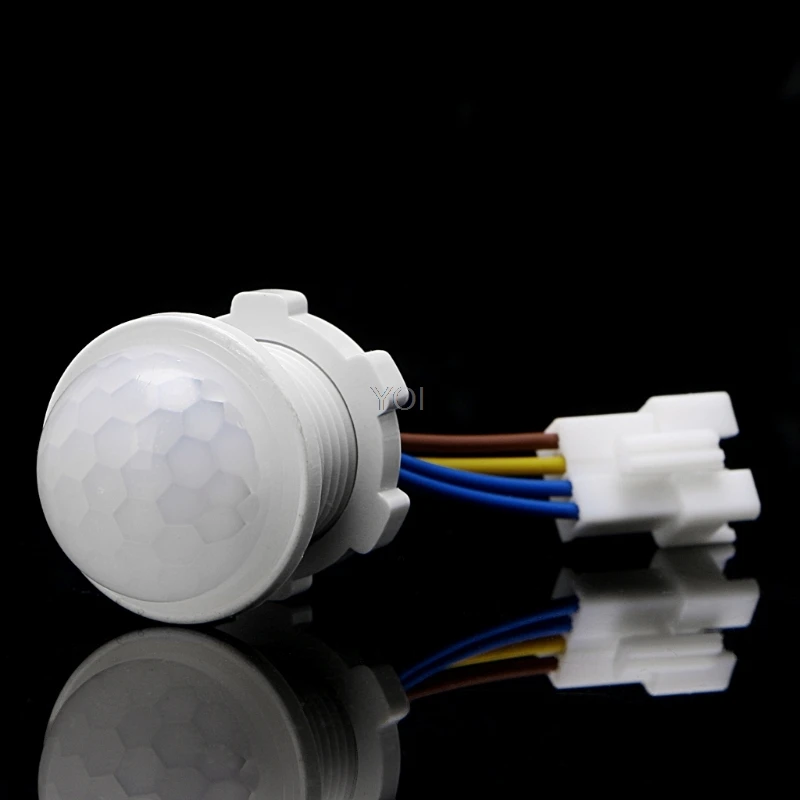 

25mm LED PIR Detector Infrared Motion Sensor Switch w/Time Delay Adjustable