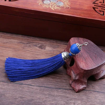 Yesucan 2PCS Tassel With Lobster Clasp Keychain Cellphone Straps Jewelry Charms DIY Accessories For Earrings Necklace Pendants