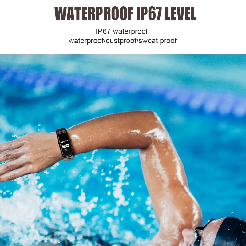  BY51 2 in 1 Passometer Heart Rate Blood Pressure Monitor Combo Smart Bracelet Bluetooth Earphone He - 33048345902