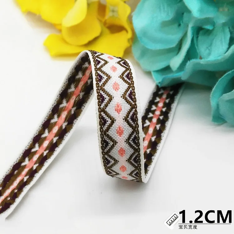 Высокое качество 12 мм ширина печатная Волнистая Полоса grosgrain лента DIY Ручная