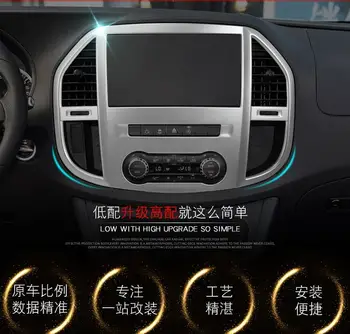 

1PC ABS Chrome Car Air Conditioner Outlet Sticker Frame Cover Trims For Mercedes Benz Vito 2017 Car Styling Accessories
