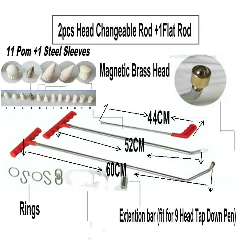Магнитный PDR крюк инструменты Толкатель автомобильный лом безболезненные Инструменты для ремонта вмятин PDR Dent Puller Lifter наборы Ding Hail Puller набор