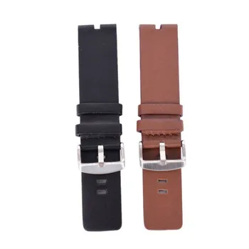 

High Quality 22mm Replacement Brown / Black Strap Smooth Leather Watch Band Strap For Motorola MOTO 360 Smart Watch