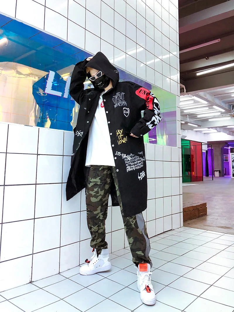 Осенняя куртка Ma1 бомбер китайская верхняя одежда в стиле хип хоп Swag Tyga|Плащи и