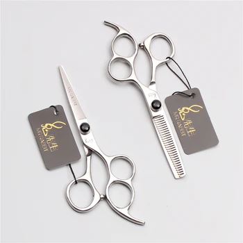 

6.0" 17.5cm JP 440C Mr Rabbit Black Stone Haircuts Cutting Shears Thinning Scissors Professional Hairdressing Scissors Kit M9011