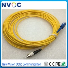 10 шт./пакет, 10 м FC-SC версии A, Симплексное соединение 9/125 одномодовый SM волоконно-оптический кабель патч-корд, FC/UPC-SC/оптический патч-корд 3,0 мм ПВХ Куртка волоконно-оптическая перемычка