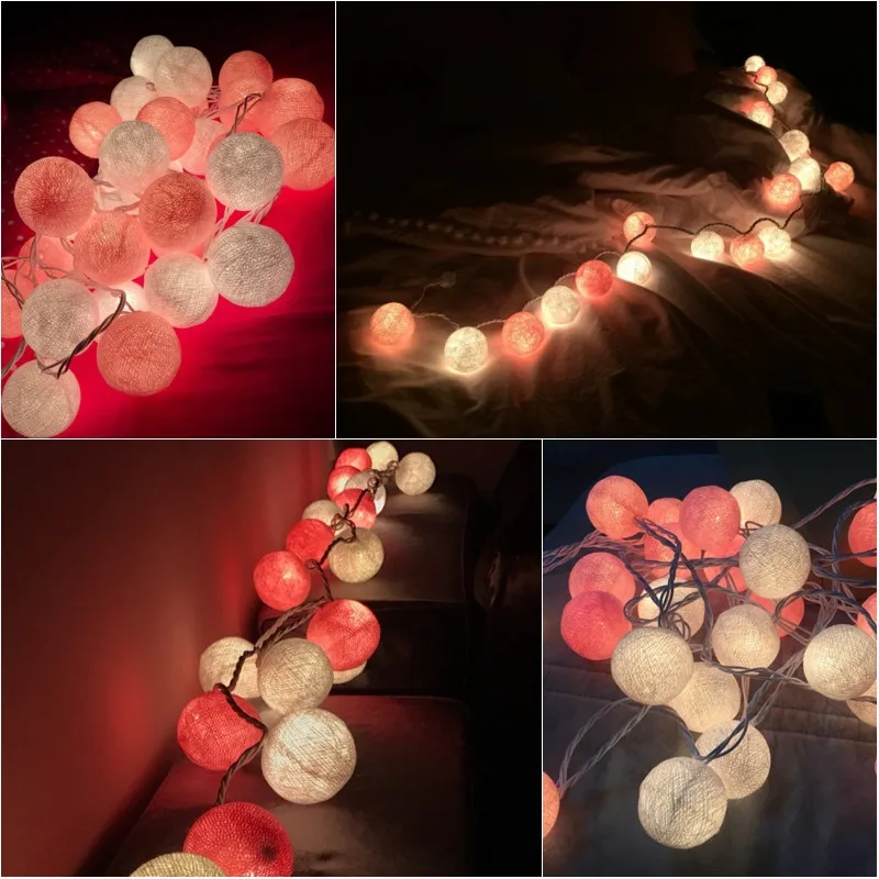 Buy High quality Cotton Ball Decorative String Light