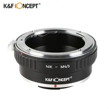 K & F CONCEPT anello adattatore per innesto obiettivo per obiettivo Nikon AI per fotocamera Olympus Panasonic Micro 4/3 M4/3