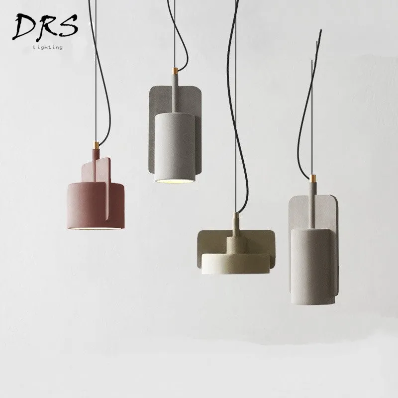 

Nordic Retro Lustre Pendant Lights Minimalist Creative Luminaire Industriel Hanging Lamp Makalong Cement Lustre Pendentes Lights