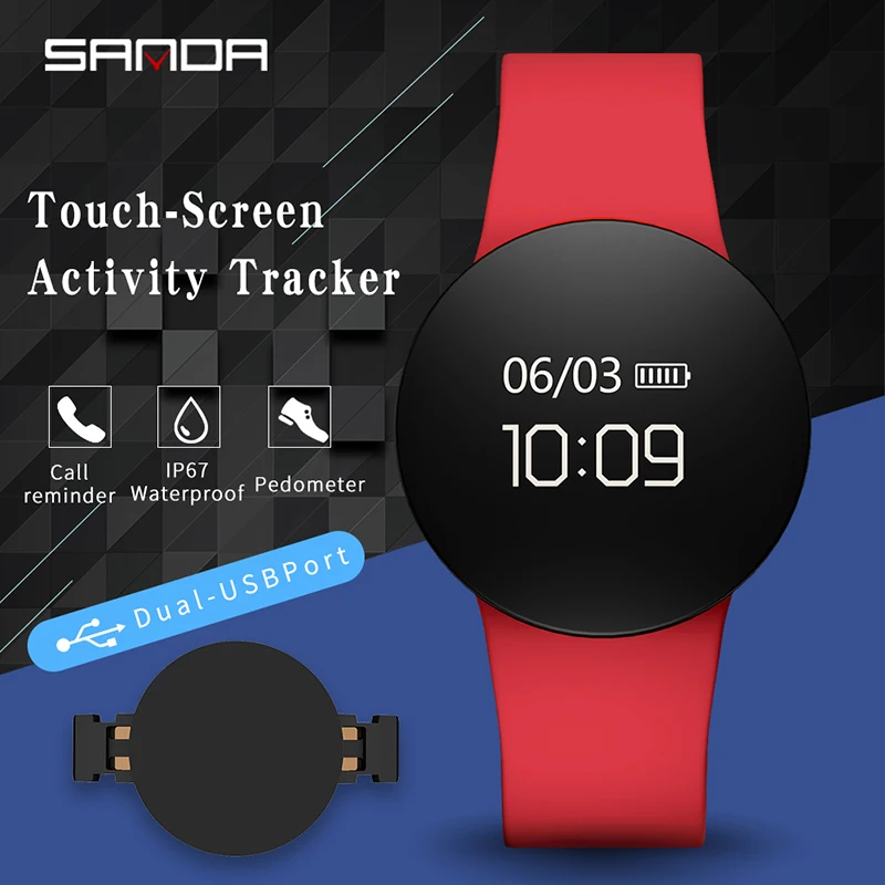 SANDA SD3 Fashion Casual Women/Men Smart Reminder Sleep Monitor Wristwatch OLED Touch Screen Pedometer Sport Dress Digital Watch SANDA SD3 Fashion Casual Women/Men Smart Reminder Sleep Monitor Wristwatch OLED Touch Screen Pedometer Sport Dress Digital Watch