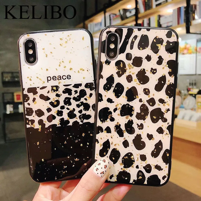 

Luxury Gold foil Leopard phone case for huawei P10 Plus P20 Lite Mate 20 10 P30 Pro Honor 8 8X 9 Lite honor 10 Heart Cover Coque