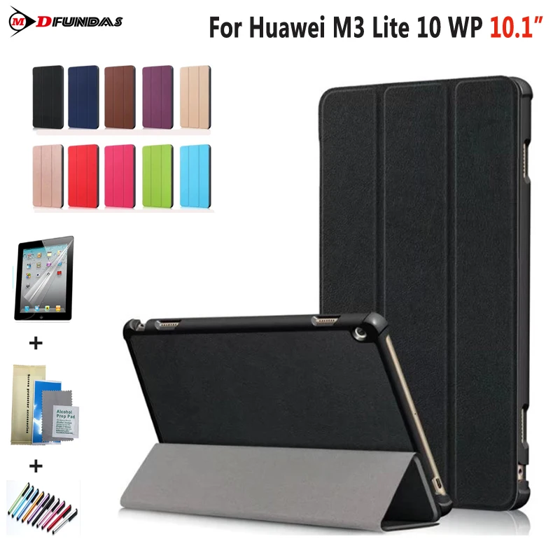 

Flip Case Cover For Huawei Mediapad M3 Lite 10 WP Case HDN-W09/L09 Slim Magnetic Leather Shell For Huawei Honor Waterplay 10.1