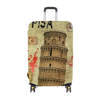 Детский мультяшный дорожный багажный чехол, утолщенный эластичный цветной чемодан на колесиках, защитный чехол, дорожные аксессуары для 19-32 дюймов - Цвет: Luggage Cover I