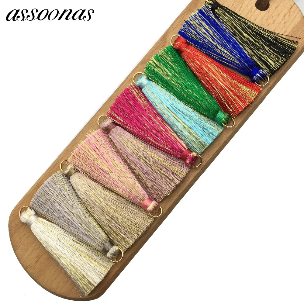 Assoonas L59/бахрома с кисточками/шелковые кисточки/Аксессуары для ювелирных