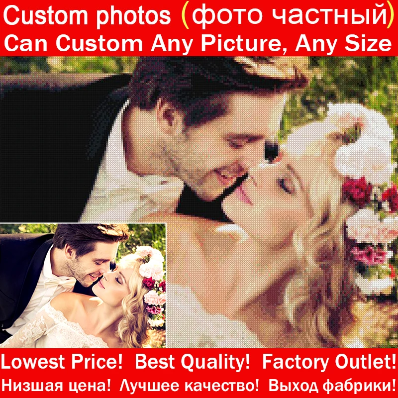 

"Photo custom !" DIY Diamond Embroidery! 5D,Private custom,Full Square Diamond Painting,Cross Stitch,3D,Mosaic,Home Decor,Gift