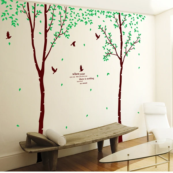 

(three spelling) tree large sitting room adornment wall stickers in the background Combination can be repeatedly used