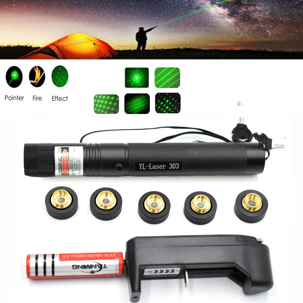 

burning laser pointer high power hunting green lazer tactical Laser sight Pen 303 laserpen Powerful laserpointer flashlight