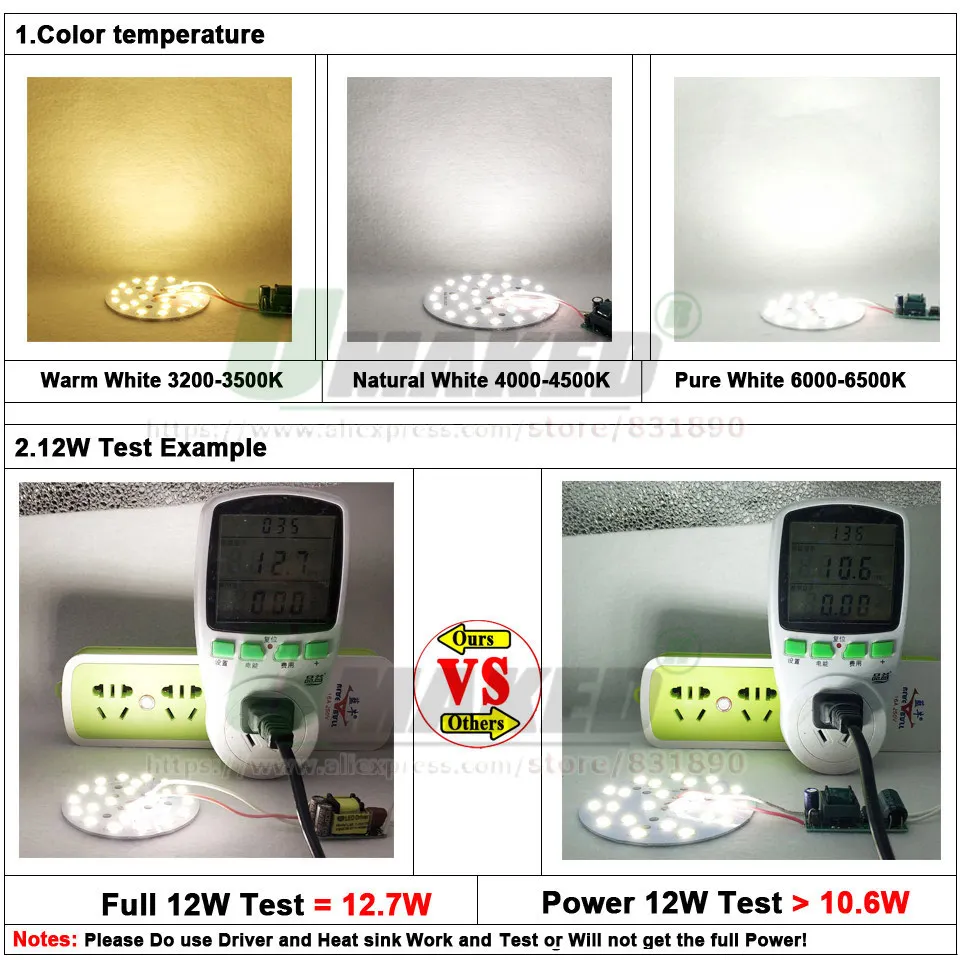 UMAKED 12 Вт 90 мм светодиодный лампы Ceilinglight светильники PCB Алюминий лампа пластина с SMD5730 светодиодный s свет устанавливать светодиодный