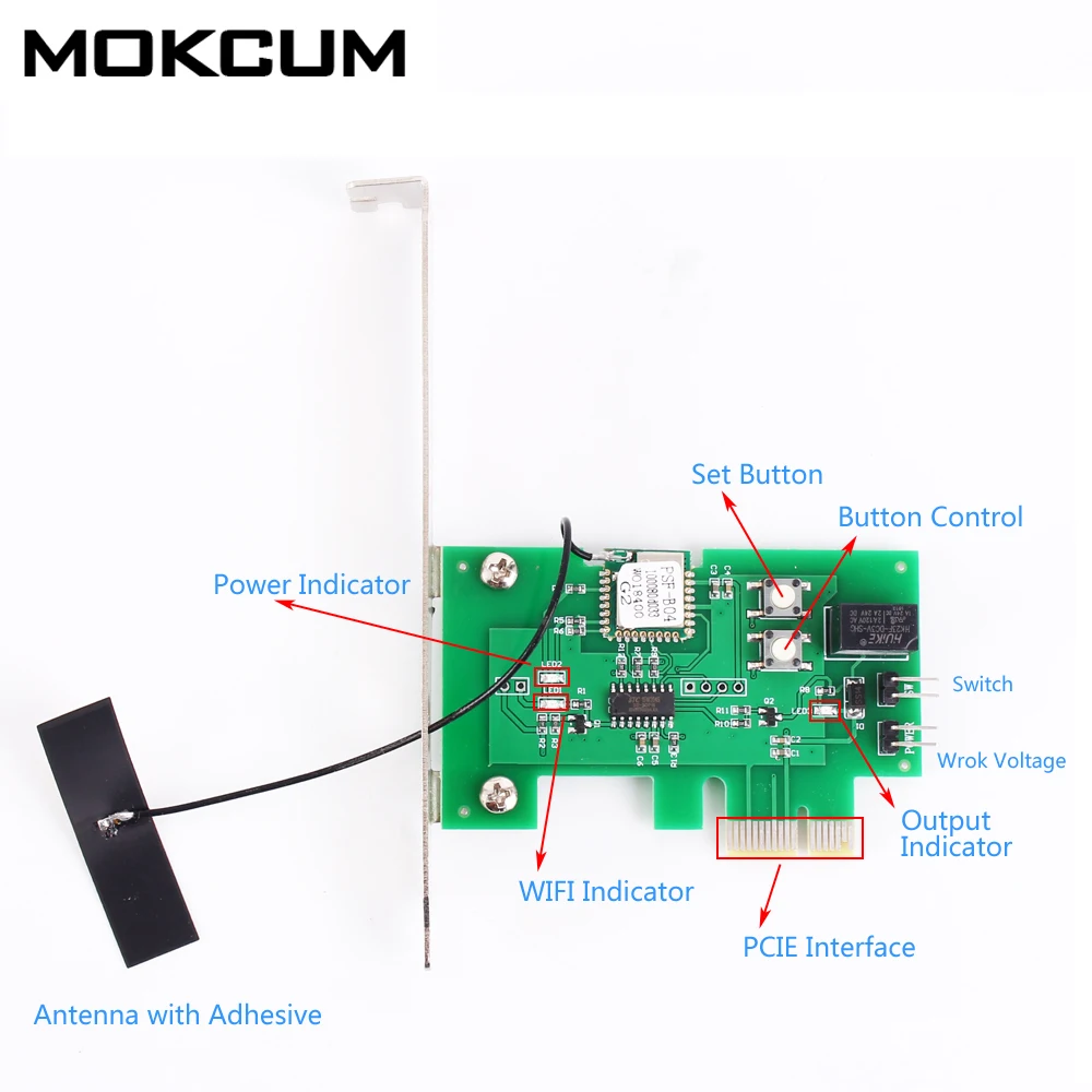 

Phone remote control switch module Wireless WIFI Intelligent Control Switch Computer Remote Power Supply Controller