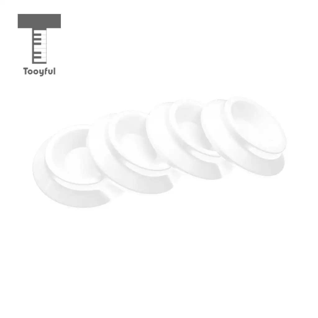 4pcs White Piano Caster Cups Piano Leg Pads for Upright Piano Parts Accessories