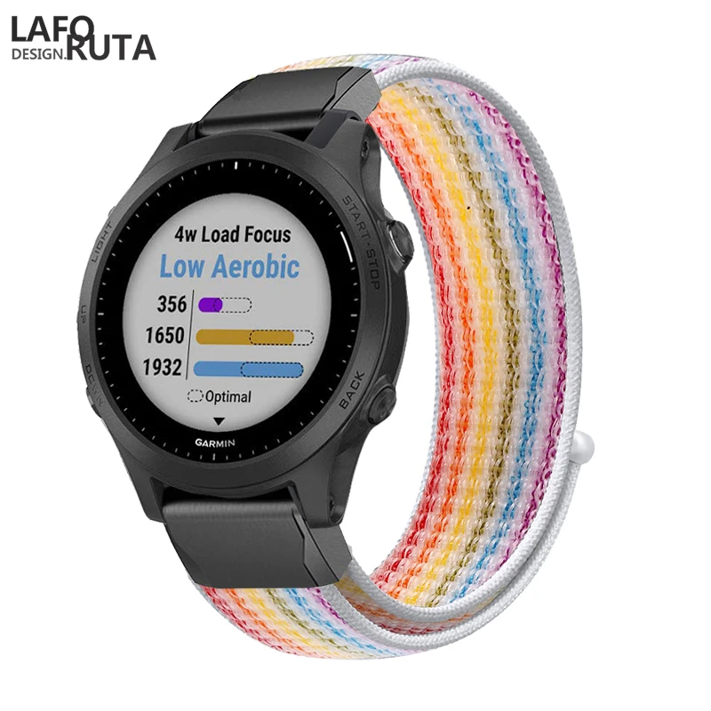

Laforuta Strap for Garmin Fenix 5X 5 5S Plus 3 3HR D2 S60 Watch 26 20MM Quick Release Nylon Easyfit Wrist Band Bracelet Loop New