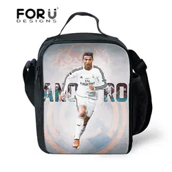 FORUDESIGNS/Детская сумка для обедов Cristiano Ronaldo 7 CR 7 Ювентус Термосумка Еда Универсальный Пикник термальность Ланчбокс