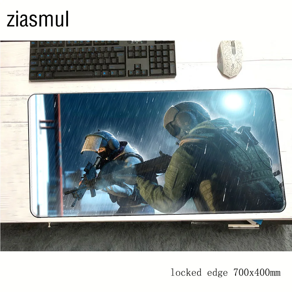 Rainbow six siege padmouse 700x400x3 мм игровой коврик для мыши HD Коврик для мыши с принтом геймер компьютерный стол большой мат notbook mousemate pc