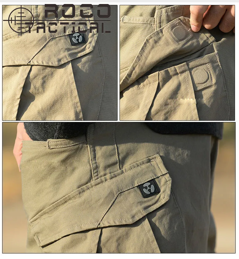 ROCOTACTICAL мужские свободные военные тактические брюки боевые походные брюки мульти-карманы Кемпинг военные брюки карго джунгли зеленые
