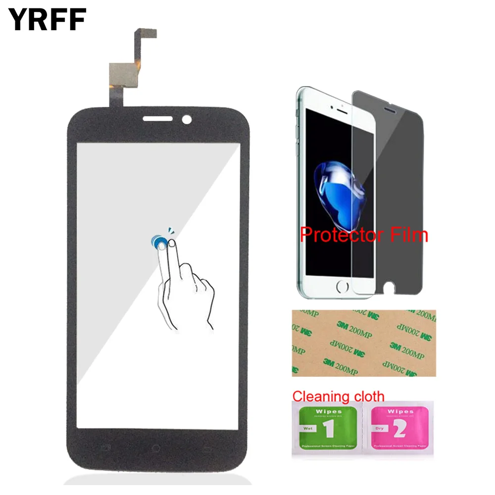 

4.5'' Mobile Front Glass For BlackView A5 Touch Screen Digitizer Panel Glass Len Sensor Tools + Protector Film + Adhesive