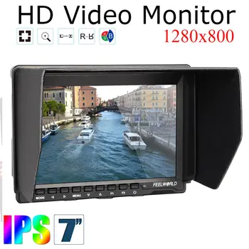 

Feelworld FW759 7 Inch IPS 1280x800 HDMI Field Monitor with Peaking Focus 7" LCD Monitor for DSLR Camera Photo Studio