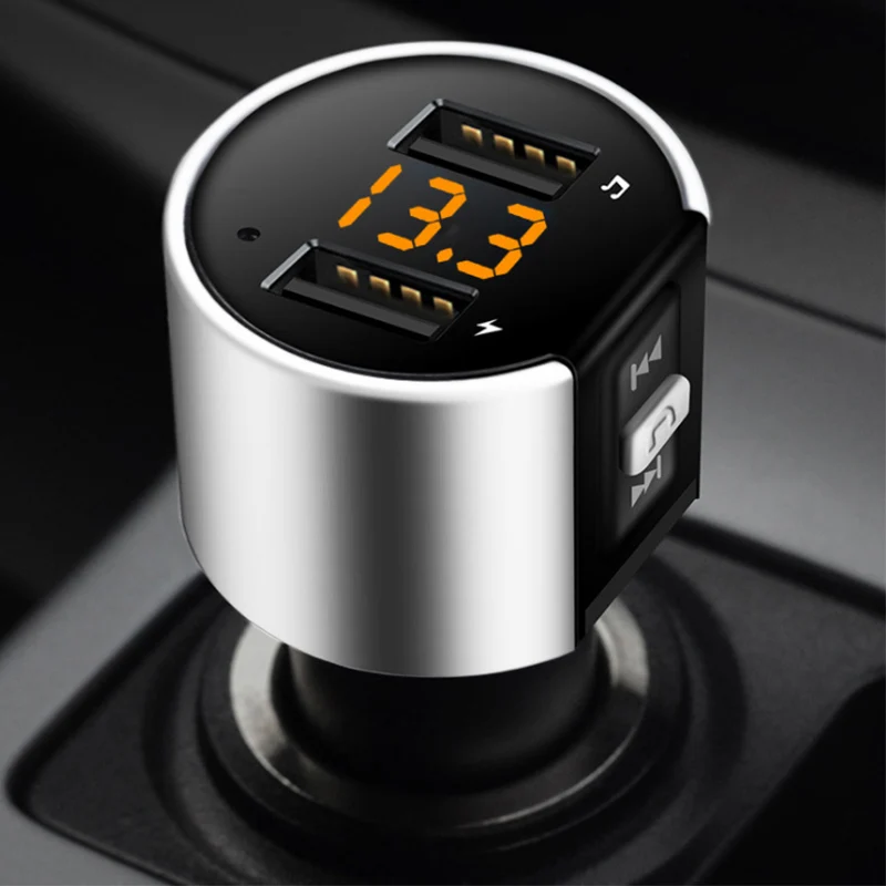 

MP3 Music Player With 5V 3.4A FM Transmitter Wireless Bluetooth Handsfree Dual USB Charger Adapter Car Styling Car Accessories
