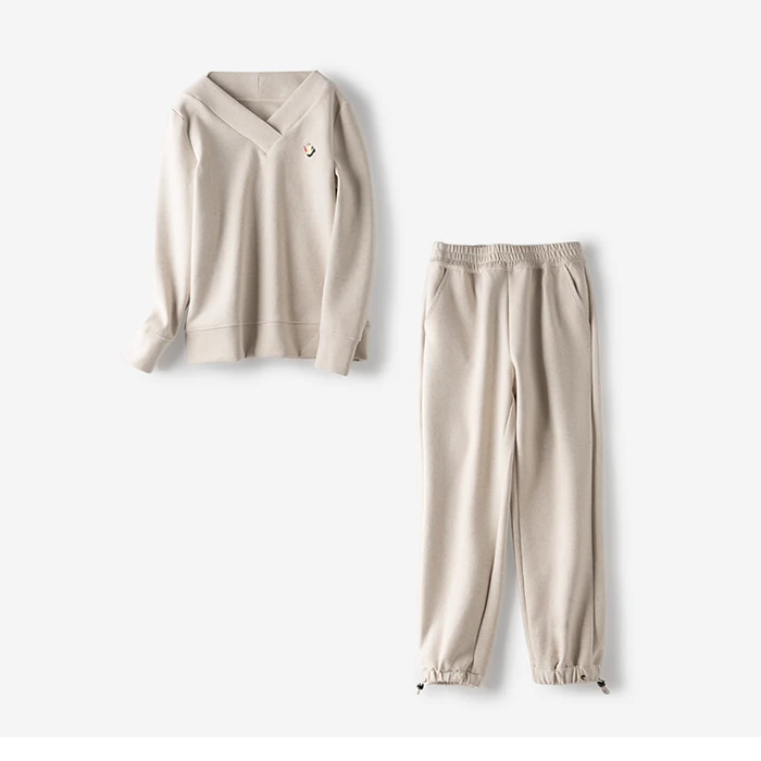Coton Top À 2018 beige La Américain Mode Femmes Costume Pink Plein Loisirs Automne Arrivée Nouvelle ardoisé Pantalon Jeans Et Chaud Col Plus XwqqCpx0