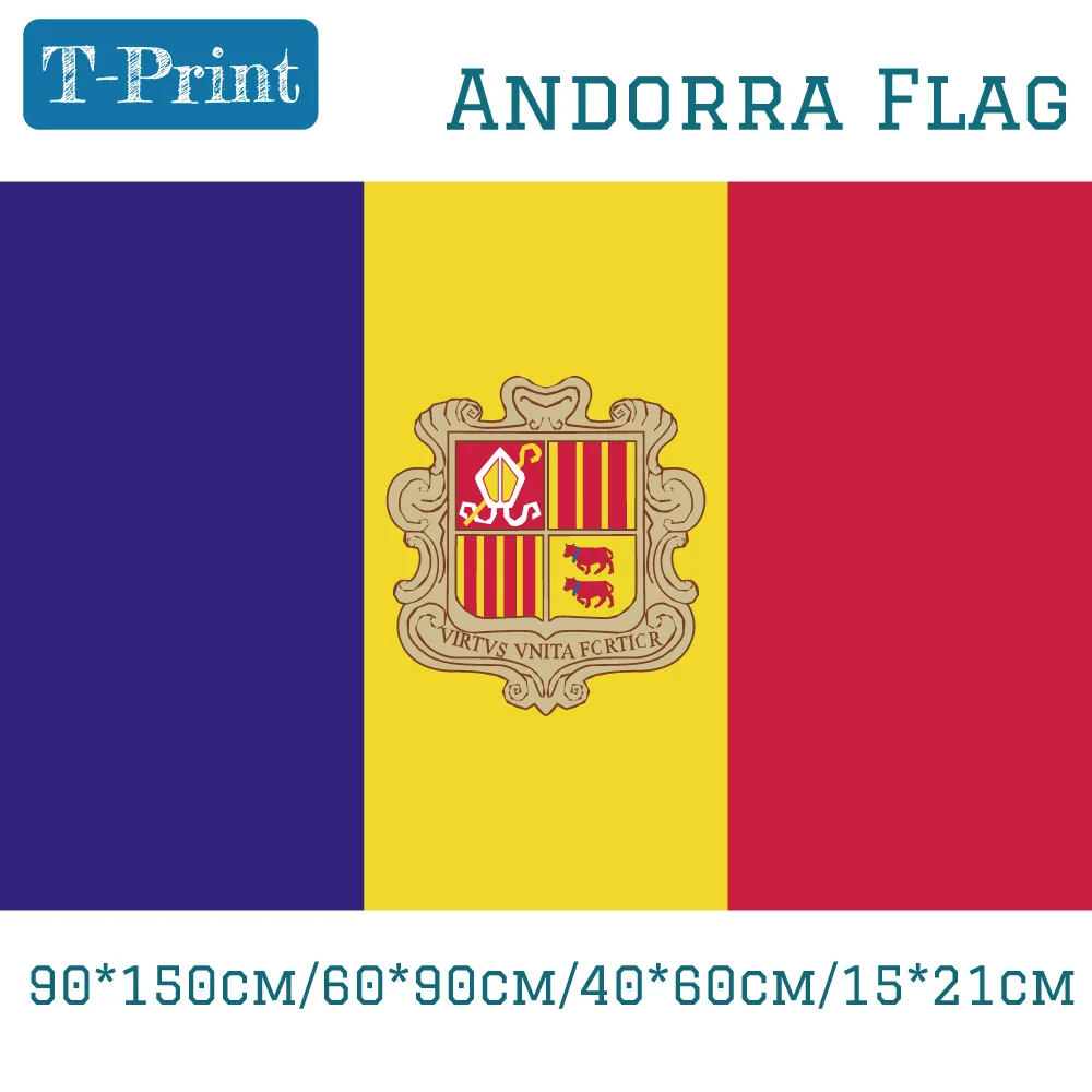 60*90 см 15*21 см * 90*150 см 40*60 см Андорры, Национальный флаг 3x5ft развивающийся флаг