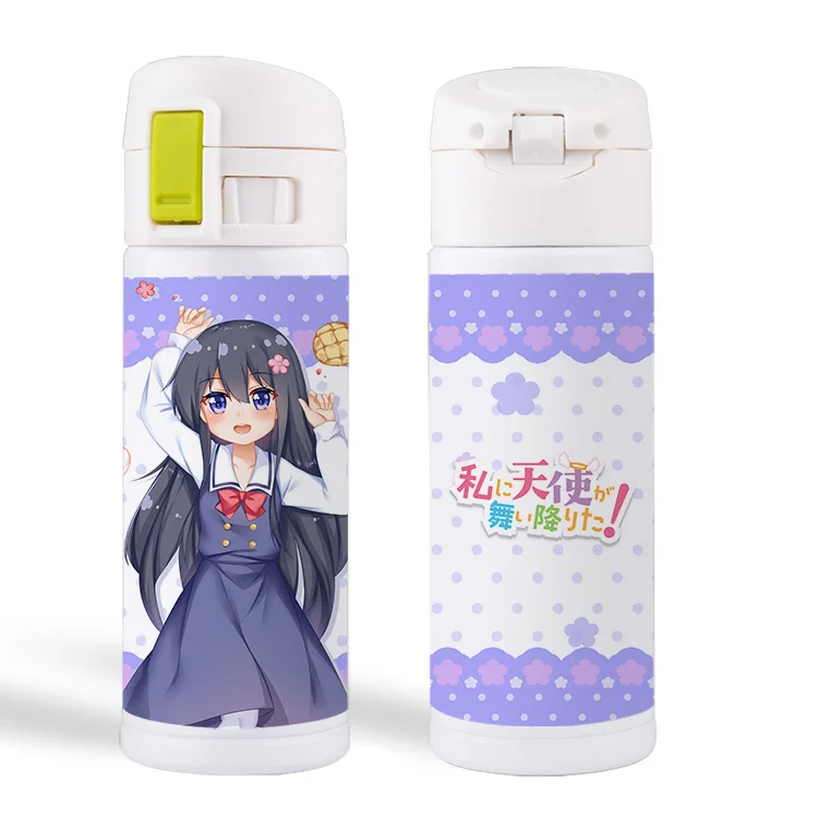 Аниме Watashi ni Tenshi ga Maiorita! Shirosaki Hana Косплей чашка воды питьевой вакуум термос бутылка
