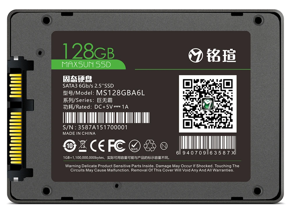MAXSUN ssd 128 ГБ 2,5 дюйма ssd SATA III 3D NAND Flash 420 МБ/с./с три года гарантии TLC SMI Внутренний твердотельный накопитель для портативных ПК