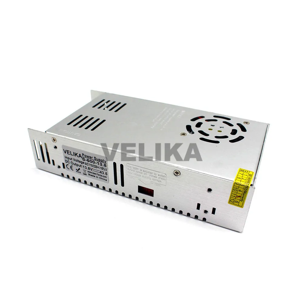 Одиночный выход малый объем 600 Вт 12 В 50A питание переключение трансформаторов AC110V 220 В к DC12V SMPS для Led светильник CCTV принтер