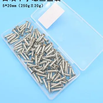 

free shipping Self-tapping wood screws set hardware fastening screws round head M5x20 screw boxed m5*20mm