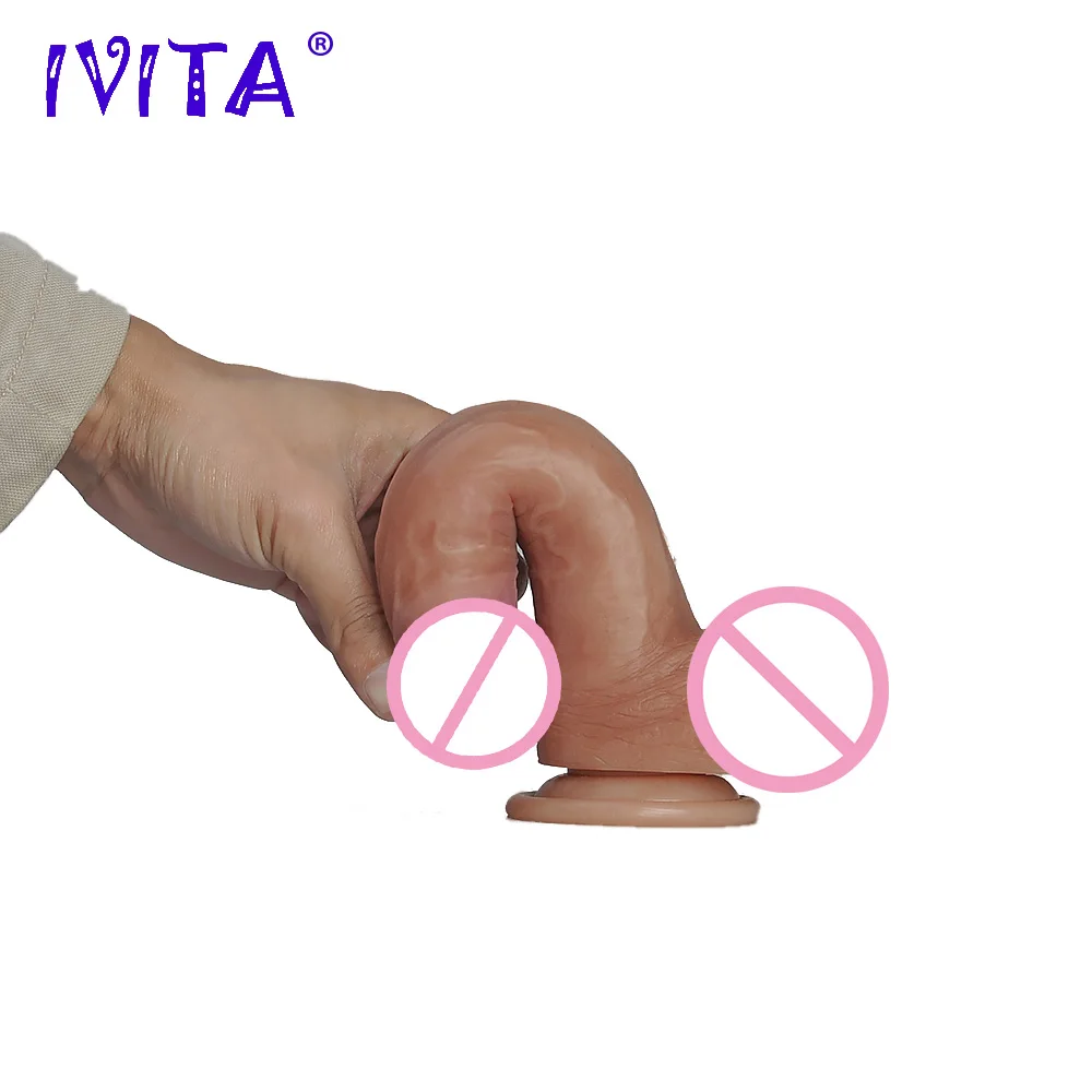 IVITA LYJ1702BS полностью силиконовые окрашенные огромные реалистичные фаллоимитаторы