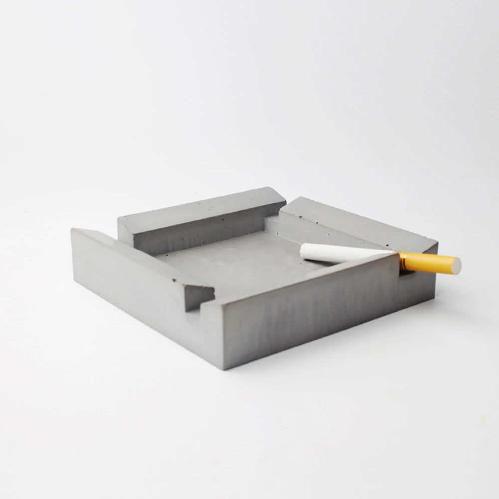 square cement ashtray Concrete mould DIY silicone car ashtray molds